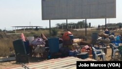 Casas demolidas no Bairro da Salinas, Benguela, Angola.