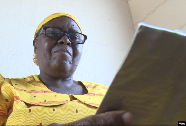 Lena Lukwani, 77, takes five different medications for diabetes and hypertension. For the past few months, prices have doubling and some of the drugs she needs are in short supply. (C.Mavhunga/VOA)