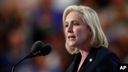 Sen. Gillibrand, D-NY: "Hillary Clinton will bring our workplace policies out of the dark ages."