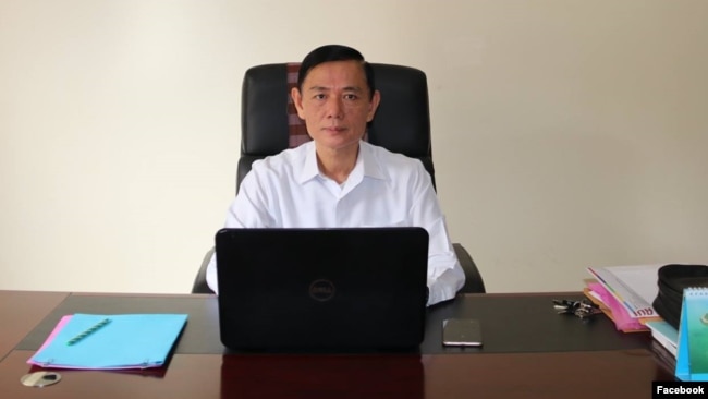 Dr. Chan Somnoble, deputy President of the Royal Academy of Cambodia and head of National Council for Khmer Language. (Courtesy photo from Facebook)