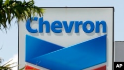 Logo Chevron di Miami, 20 Agustus 2012. (Foto: AP)