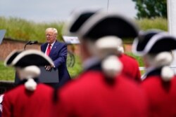 特朗普总统在麦克亨利堡举行的阵亡将士纪念日活动上发表讲话。 (2020年5月25日)