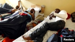 Des blessés dans un hôpital de Goma, dans l'Est de la République démocratique du Congo (RDC)