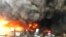 The warehouses of Azersun Industrial Park burned down