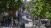 FILE - A general view of Bourke Street as shoppers return to the precinct in Melbourne, Australia, Oct. 28, 2020.