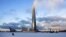 Rossiyaning "Gazprom" kompaniyasi markaziy idorasi, Sankt-Peterburg, Rossiya