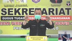 Juru bicara gugus tugas COVID-19 Provinsi Gorontalo dr. Triyanto S Bialangi saat menyampaikan Keterangan PERS situasi terkini perkembangan COVID-19, Kamis, 6 Agustus 2020. (Foto: Tangkapan Layar)