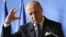 French Foreign Minister Laurent Fabius gives a news conference at the Quai d'Orsay in Paris, October 23, 2012. 