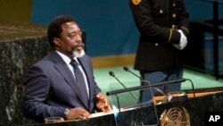 刚果总统卡比拉2017年9月在联合国大会讲话