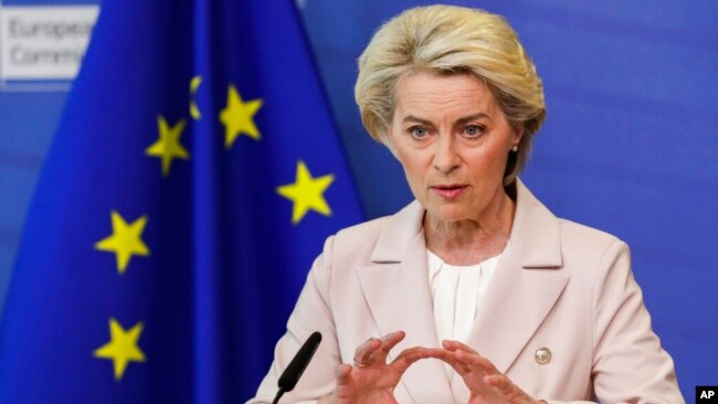 Chủ tịch Ủy ban châu Âu Ursula von der Leyen.