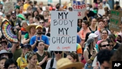 Protest pristalica prava na abortus u Texasu, maj 2022.