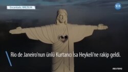 Brezilya Kasabasına Rio'dakinden Daha Yüksek İsa Heykeli 