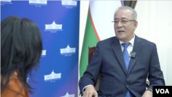Ismatulla Irgashev, Uzbek President Shavkat Mirziyoyev's special representative on Afghanistan, speaks with Voice of America's Navbahor Imamova, in Tashkent, Uzbekistan.