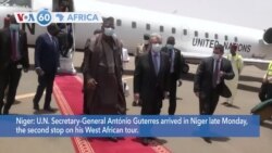 VOA60 Africa - U.N. Secretary-General António Guterres visits Niger