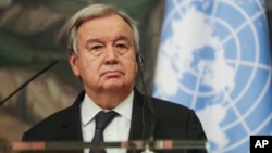 Le secrétaire-général de l'ONU Antonio Guterres a salué en l'Union africaine un "modèle en matière de coopération régionale".