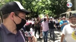 Trabajadores venezolanos exigen mejoras salariales en el Primero de Mayo 2