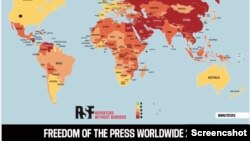 Reporters Without Borders, RSF, Freedom of the Press released in 2022.