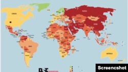 無國界記者公佈的年度新聞自由狀況報告