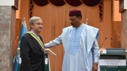 Fin du séjour d'Antonio Guterres à Niamey