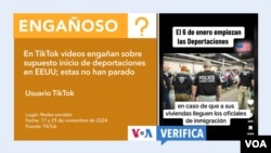 En TikTok se asegura que las deportaciones inician el 6 de enero, pero en realidad estas no se han detenido en la administración actual.