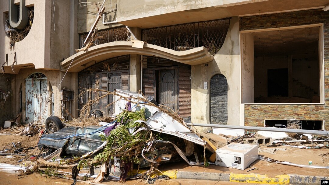 Posljedice poplava u Derni (Foto: The Press Office of Libyan Prime Minister / AFP)