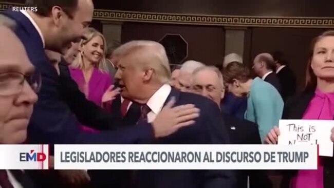 Trump se dirigió al Congreso entre repudio demócrata y vítores republicanos