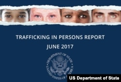 FILE - The U.S. State Department's annual Trafficking in Persons report, June 2017.