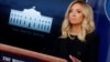 Sakatariyar yada labarai a Fadar White House Kayleigh McEnany, radar 1 ga watan Mayu, 2020. REUTERS/Carlos Barria