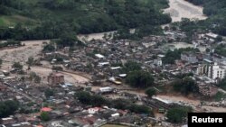 Banjir di kota Mocoa, Kolombia.