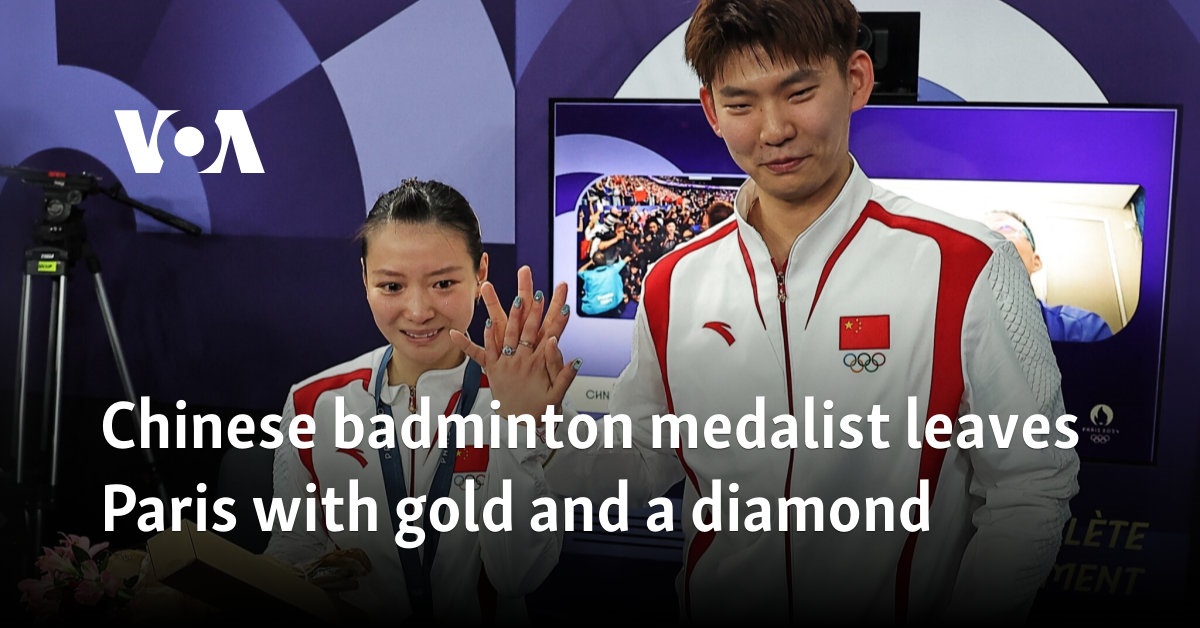 Chinese badminton medalist leaves Paris with gold and a diamond