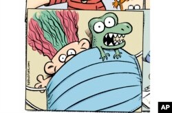 This image released by King Features shows a clip from the comic strip "Baby Blues" by Rick Kirkman and Jerry Scott. (King Features via AP)