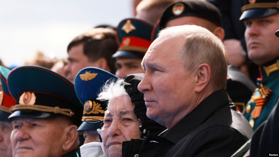 Predsednik Rusije Vladimir Putin na obeležavanju Dana pobede u Moskvi, 9. maja 2022.