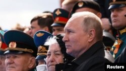 Predsednik Rusije Vladimir Putin na obeležavanju Dana pobede u Moskvi, 9. maja 2022.