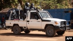 Les forces de sécurité à Ouagadougou, au Burkina Faso.