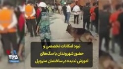  نبود امکانات تخصصی و حضور شهروندان با سگ‌های آموزش ندیده در ساختمان متروپل برای امدادرسانی