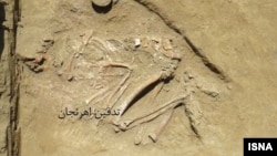 اجساد مردگان باستانی در تپه اهرنجان به حالت چمباتمه به پهلو دفن شده‌اند - ایسنا