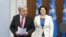 U.N. Secretary-General Antonio Guterres leaves after a joint press conference with Moldovan Prime Minister Natalia Gavrilita in Chisinau, Moldova, May 9, 2022. 