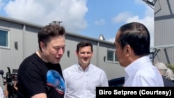 Presiden Joko Widodo (14/5) mengunjungi SpaceX di Boca Chica, Texas, Amerika. (Foto: Biro Setpres)