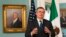 El canciller mexicano, Marcelo Ebrard, ofrece declaraciones a la prensa en su visita a Washington DC, el 3 de mayo de 2022.