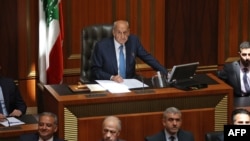 Lebanon's parliament speaker Nabih Berri presides over the first session of the newly-elected assembly in the capital Beirut, May 31, 2022.