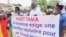 A N'Djamena, les plateformes de l'opposition appellent à "la résistance populaire" et au rejet de la Constitution de la cinquième République en place depuis le référendum de décembre 2023 au Tchad. (VOA Afrique/André Kodmadjingar)