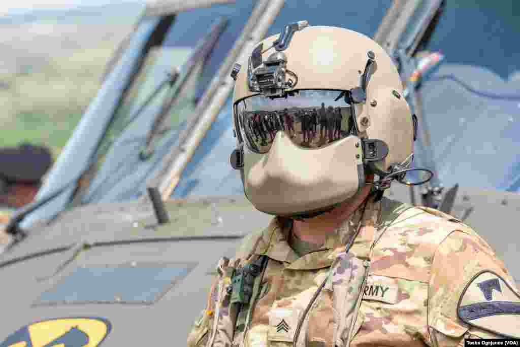 Exhibition of helicopters and jet planes at open day of the NATO drill &quot;Swift Response 22&quot;, near Skopje, North Macedonia