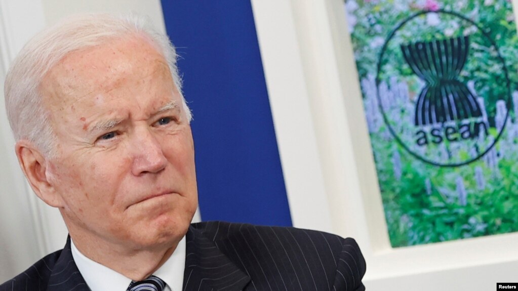 TT Joe Biden họp thượng đỉnh trực tuyến với lãnh đạo ASEAN hồi 2021. 