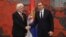 Predsednik Srbije Aleksandar Vučić primio je akreditivna pisma novoimenovanog ambasadora Ukrajine, Volodimira Tolkača. (Foto: Fejsbuk stranica predsednika Srbije)