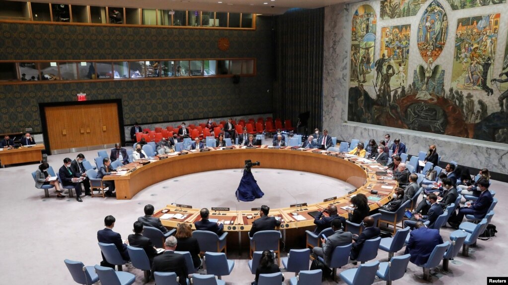 资料照片：联合国安理举行会议（2022年5月11日）(photo:VOA)