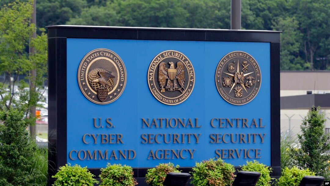 FILE - A sign stands outside the National Security Administration (NSA) campus on in Fort Meade, Md., on June 6, 2013.