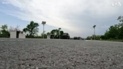 Ukrainian Military Vehicles Seen on the Move in Donetsk 