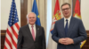 Ambasador SAD u beogradu Kristofer Hil i predsednik Srbije Aleksandar Vučić (Foto: Instagram/@buducnostsrbijeav) 