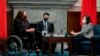 U.S. Sen. Tammy Duckworth, D-Ill., left, meets with Taiwan's President Tsai Ing-wen at the Presidential Office in Taipei, May 31, 2022.