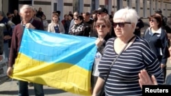 Акція на підтримку України у Херсоні, 27 квітня 2022, REUTERS